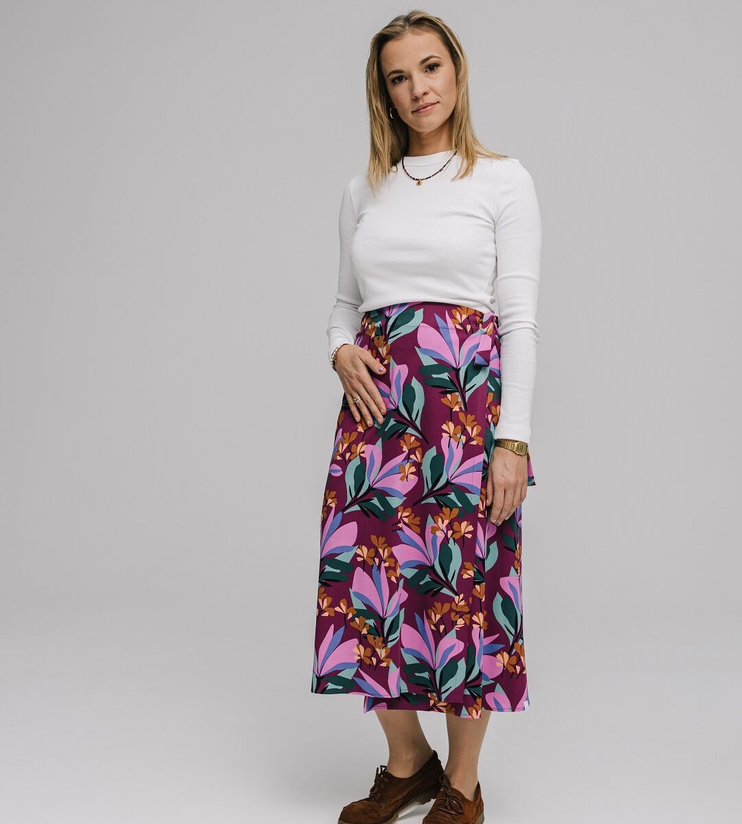 Spódnica Kopertowa Valentina Rubí Flores