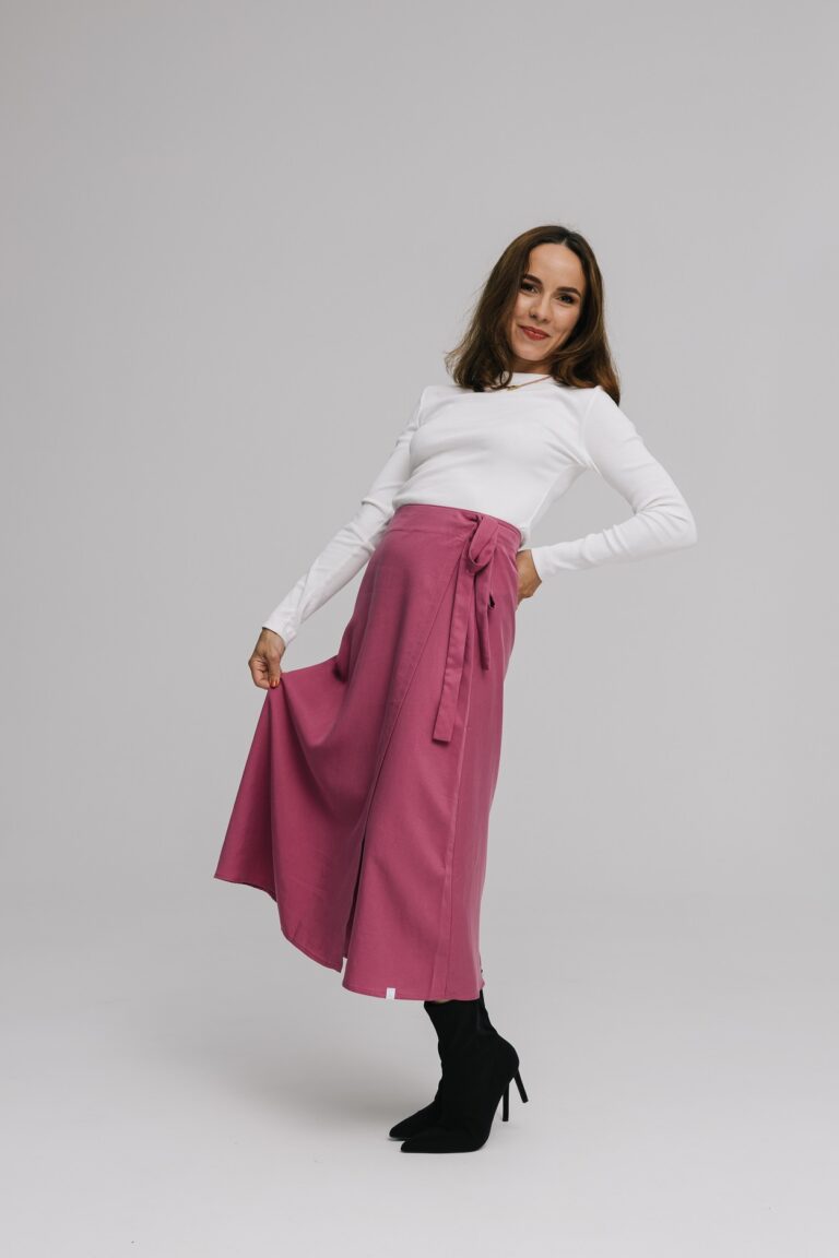 Spódnica Kopertowa Valentina Magenta