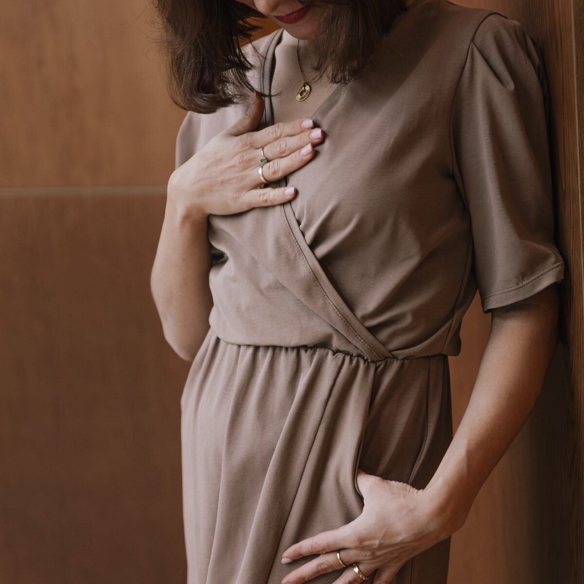 Sukienka Aura Taupe